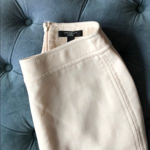 Ann Taylor Ivory wool skirt